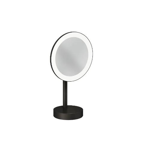  - KLUDI Vela R lusterko kosmetyczne LED czarny szczotkowany 58995N2F - 58995N2F - Łazienki Szydłowski