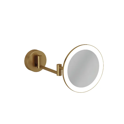- KLUDI Vera R lusterko kosmetyczne LED brąz szczotkowany 58995N1W - 58995N1W - Łazienki Szydłowski