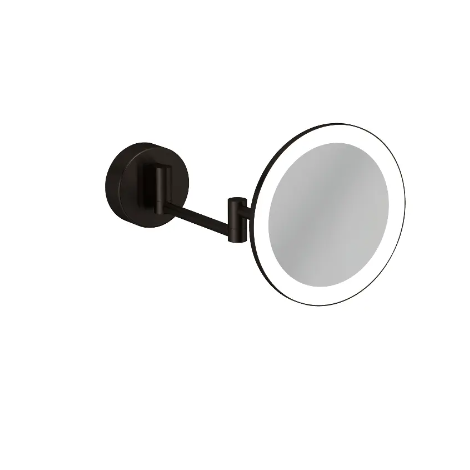 - KLUDI Vera R lusterko kosmetyczne LED czarny szczotkowany 58995N2W - 58995N2W - Łazienki Szydłowski