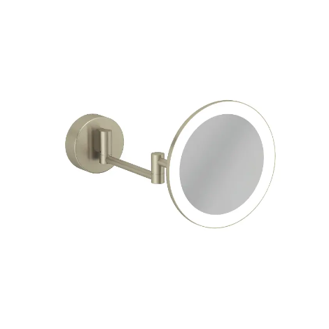 - KLUDI Vera R lusterko kosmetyczne LED nikiel szczotkowany 58995N5W - 58995N5W - Łazienki Szydłowski