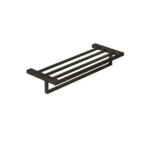 - KLUDI Vela C wieszak na ręcznik z półką 60 cm czarny szczotkowany 31989N2 - 31989N2 - Łazienki Szydłowski