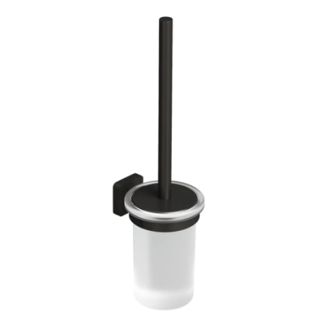  - KLUDI Vela S zestaw ze szczotką wc czarny szczotkowany 25974N2 - 25974N2 - Łazienki Szydłowski
