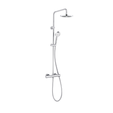 - KLUDI LOGO DUAL SHOWER SYSTEM z termostatem chrom 680650500 - 6806505-00 - Łazienki Szydłowski