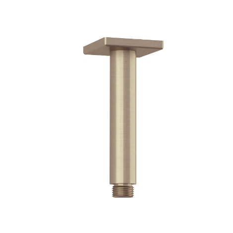 - KLUDI A-QA Ramię prysznicowe sufitowe 15 cm brąz szczotkowany 66535N100 - 66535N1-00 - Łazienki Szydłowski