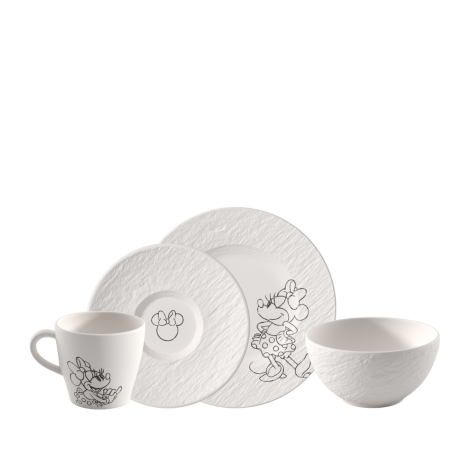  - Villeroy&Boch Manufacture Mickey Mouse Zestaw śniadaniowy 4 częściowy biały 1047208704 - 1047208704 - Łazienki Szydłowski