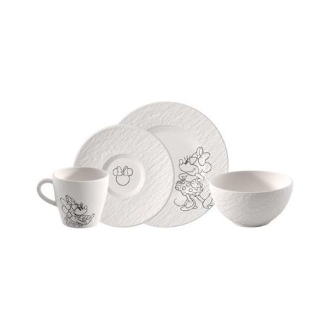  - Villeroy&Boch Manufacture Mickey Mouse Zestaw śniadaniowy 4 częściowy biały 1047208704 - 1047208704 - Łazienki Szydłowski