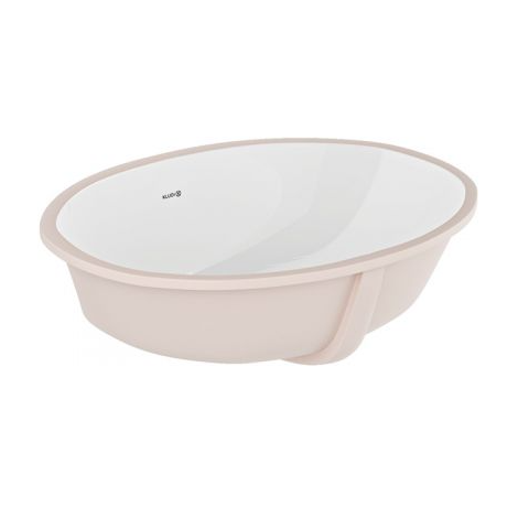 - KLUDI RESA umywalka ceramiczna 50 x 41 cm podblatowa biała 59W0243 - 59W0243 - Łazienki Szydłowski