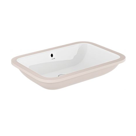 - KLUDI RESA umywalka ceramiczna 61,5 x 42,5 cm podblatowa biała 59W0343 - 59W0643 - Łazienki Szydłowski