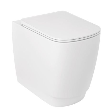 - KLUDI RESA S miska ceramiczna WC stojąca bez deski sedesowej kolor biały mat 27WCB0353 - 27WCB0353 - Łazienki Szydłowski