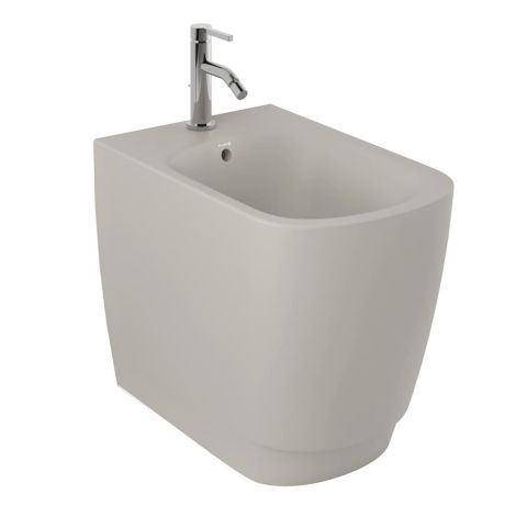 - KLUDI RESA S bidet ceramiczny stojący jasny szary mat 27BIB01O2 - 27BIB01O2 - Łazienki Szydłowski