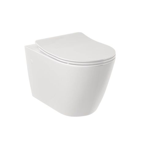  - KLUDI RESA R miska ceramiczna WC podwieszana z deską sedesową biały 23WCSET43 - 23WCSET43 - Łazienki Szydłowski