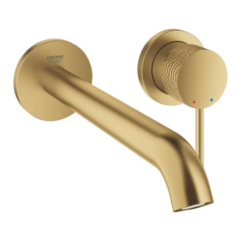  - GROHE-Essence bateria umywalkowa ścienna długa wylewka 23 cm kolor brushed crafted cool sunrise 29193GF1 - 29193GF1 - Łazienki Szydłowski