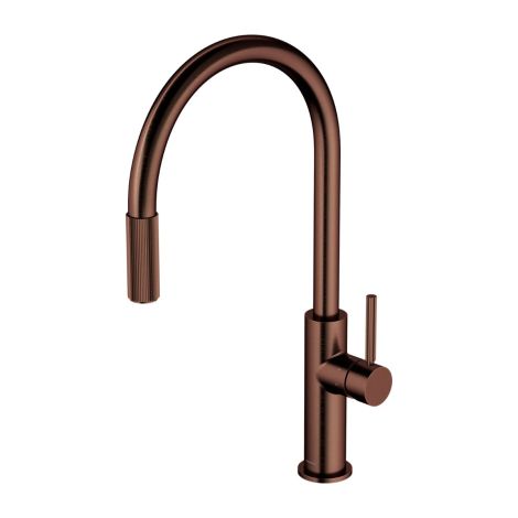  - OMNIRES SWITCH bateria kuchenna z wyciąganą wylewką z zestawem filtrującym miedź antyczna szczotkowana  SW9059FD1ORB - SW9059-FD1ORB - Łazienki Szydłowski