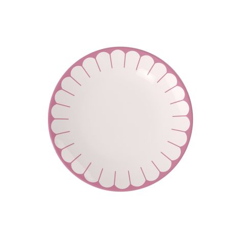 - Villeroy&Boch Fleur Talerz płaski Różowy, Ø26,6 cm, Premium Porcelain 1045532621 - 1045532621 - Łazienki Szydłowski