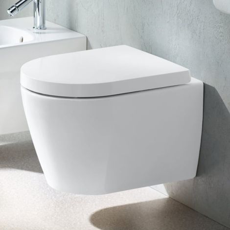  - Duravit ME by Starck miska WC wisząca Compact 48 x 37 cm z deską WC, z DuraShield, biała 453009AAA1 - 453009AAA1 - Łazienki Szydłowski