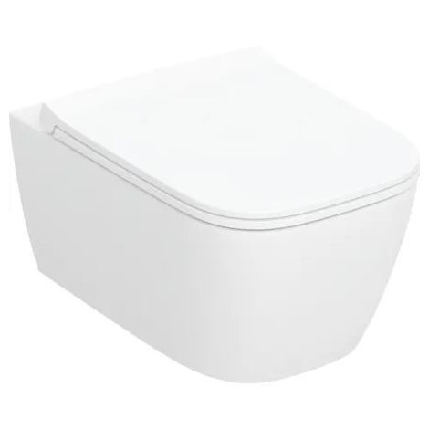 - GEBERIT Smyle TurboFlush Zestaw wiszącej miski WC 53 x 35,5 cm z deską sedesową kolor biały 503171001 - 503.171.00.1 - Łazienki Szydłowski
