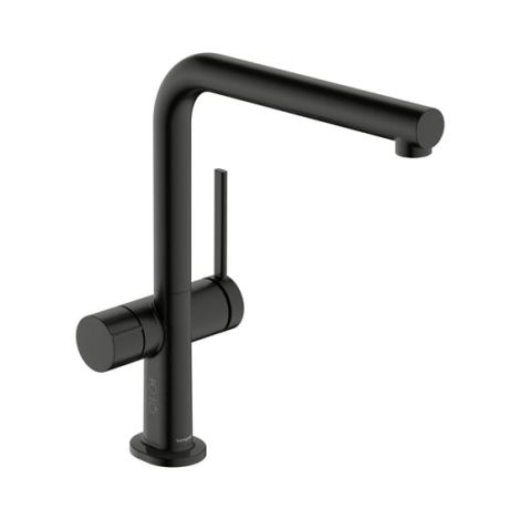  - HANSGROHE Talis M54 bateria kuchenna, obrotowa, z przyłączem do zmywarki czarny chrom szczotkowany  72827340 - 72827340 - Łazienki Szydłowski