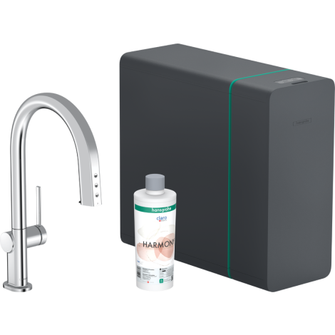- Hansgrohe Aqittura M91 SodaSystem 210, wyciągana wylewka, 1jet, sBox lite chrom 76838000 - 76838000 - Łazienki Szydłowski