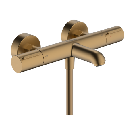  - HANSGROHE Ecostat Element Bateria wannowa, termostatyczna, natynkowa brąz szczotkowany 13347140 - 13347140 - Łazienki Szydłowski