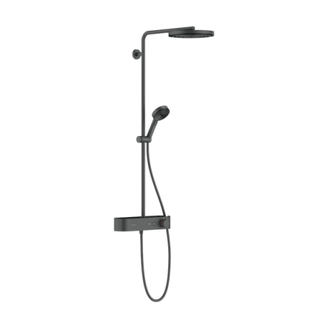  - HANSGROHE Pulsify Komplet prysznicowy czarny chrom szczotkowany 24221340 - 24221340 - Łazienki Szydłowski