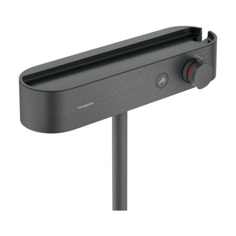 - HANSGROHE ShowerTablet Select Bateria termostatyczna prysznicowa czarny chrom szczotkowany 24360340 - 24360340 - Łazienki Szydłowski