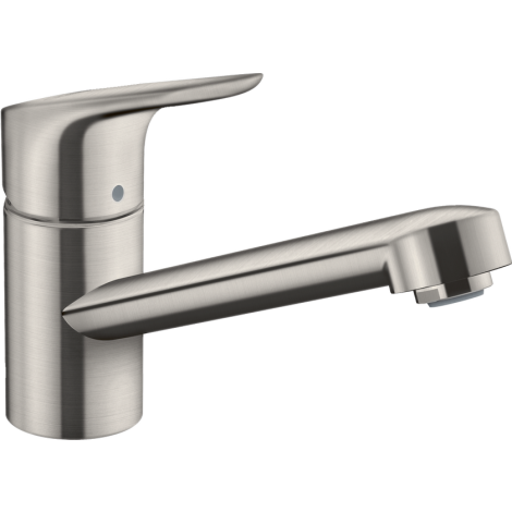  - Hansgrohe Focus M43 Jednouchwytowa bateria kuchenna 100, 1jet stal szlachetna 71818800 - 71818800 - Łazienki Szydłowski