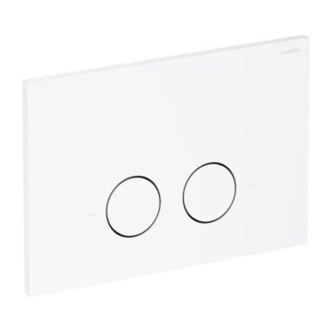  - OMNIRES STEEL-R45 przycisk spłukujący ze stali nierdzewnej biały mat ST45PS1WM - ST45PS1WM - Łazienki Szydłowski