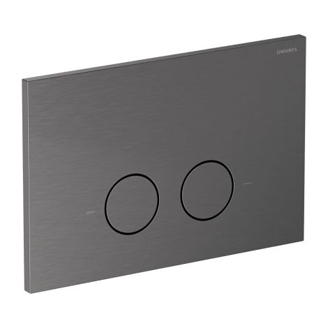  - OMNIRES STEEL-R45 przycisk spłukujący ze stali nierdzewnej antrcyt szczotkowany ST45PS1AT - ST45PS1AT - Łazienki Szydłowski