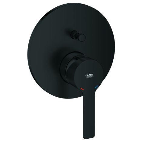 - GROHE-LINEARE bateria wannowo-prysznicowa kolor czarny mat 240642431 - 240642431 - Łazienki Szydłowski