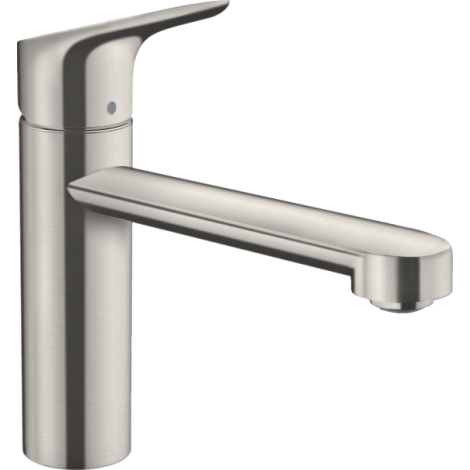  - Hansgrohe Focus M43  bateria kuchenna 120, 1jet kolor stal nierdzewna 71816800 - 71816800 - Łazienki Szydłowski