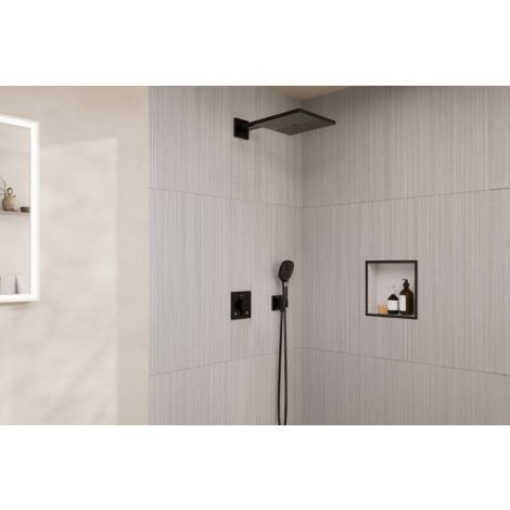 - Hansgrohe Raindance E System prysznicowy 300 1jet z baterią termostatyczną Ecostat Comfort E i iBox universal 2 czarny mat 24623670 - 24623670 - Łazienki Szydłowski