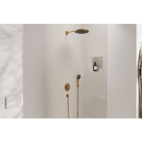 - Hansgrohe Pulsify S System prysznicowy 260 1jet z baterią termostatyczną Ecostat Comfort S i iBox universal 2, brąz szczotkowany 24624140 - 24624140 - Łazienki Szydłowski
