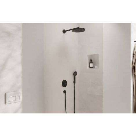 - Hansgrohe Pulsify S System prysznicowy 260 1jet z baterią termostatyczną Ecostat Comfort S i iBox universal 2,czarny mat 24624670 - 24624670 - Łazienki Szydłowski