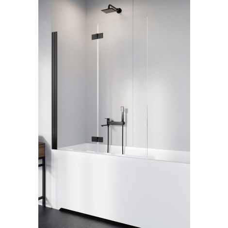 - Radaway Nes 6 PND I parawan nawannowy składany lewy czarny 100101205401L - 10010120-54-01L - Łazienki Szydłowski