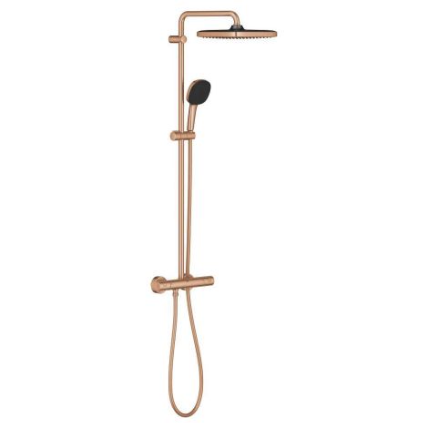  - GROHE-Vitalio Comfort 250 System prysznicowy z termostatem do montażu ściennego bruhed warm sunset 26696DL1 - 26696DL1 - Łazienki Szydłowski