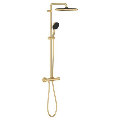  - GROHE-Vitalio Comfort 250 System prysznicowy z termostatem do montażu ściennego bruhed cool sunrise 26696GN1 - 26696GN1 - Łazienki Szydłowski