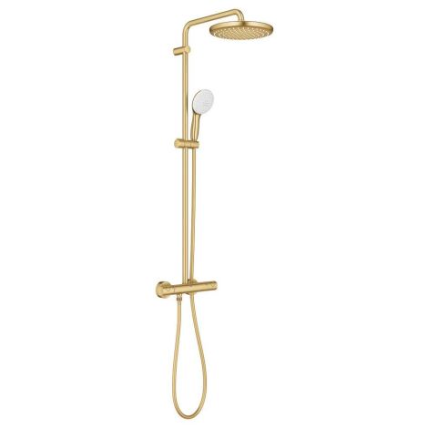  - GROHE-Tempesta Cosmopolitan System 250 System prysznicowy z termostatem brushed cool sunrise 26670GN1 - 26670GN1 - Łazienki Szydłowski