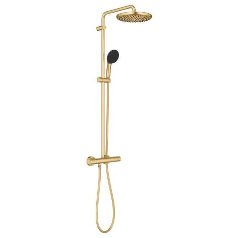  - GROHE-Vitalio Start System 250 System prysznicowy z termostatem do montażu ściennego brushed cool sunrise 26677GN1 - 26677GN1 - Łazienki Szydłowski