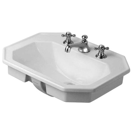- DURAVIT 1930 Series Umywalka blatowa 58x47 cm biała 0476580000 - 0476580000 - Łazienki Szydłowski