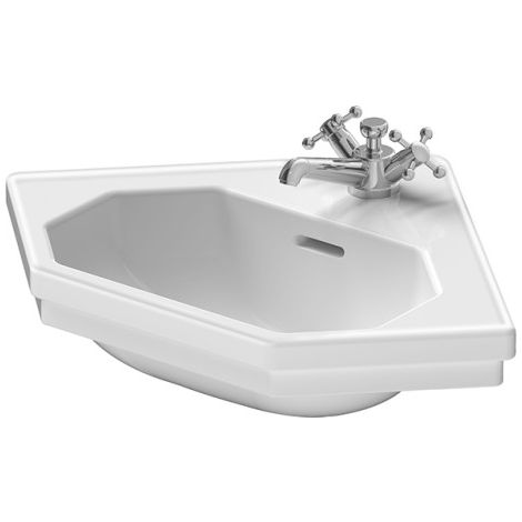 - DURAVIT 1930 Series Umywalka mała narożna 59,5x45 cm biały połysk 0793420000 - 0793420000 - Łazienki Szydłowski