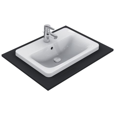  - IDEAL STANDARD CONNECT prostokątna umywalka wpuszczana w blat 50 cm z otworem na baterię biała E504301 - E504301 - Łazienki Szydłowski