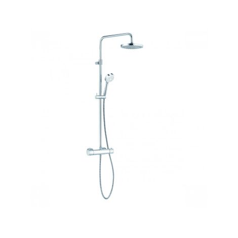 - KLUDI LOGO Dual Shower System zestaw prysznicowy termostatyczny chrom 680950500 - 6809505-00 - Łazienki Szydłowski