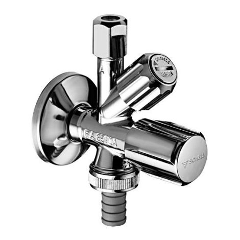 - SCHELL Zawór kątowy kombinowany z filtrem chrom 035600699 - 035600699 - Łazienki Szydłowski