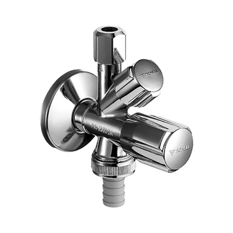 - SCHELL Comfort zawór kombinowany 1/2 X 3/8 X 3/4 chrom 035510699 - 035510699 - Łazienki Szydłowski