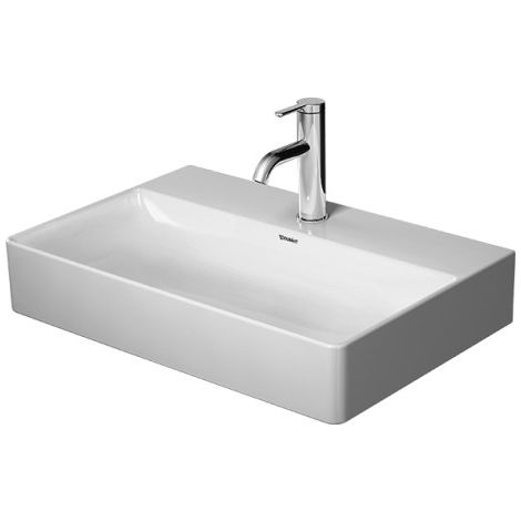 - DURAVIT DuraSquare umywalka meblowa Compact 60x40 cm, biały połysk 2356600041 - 2356600041 - Łazienki Szydłowski