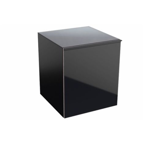 - GEBERIT Acanto Szafka boczna 52x45 cm, korpus lakierowany czarny mat 500618161 - 500.618.16.1 - Łazienki Szydłowski