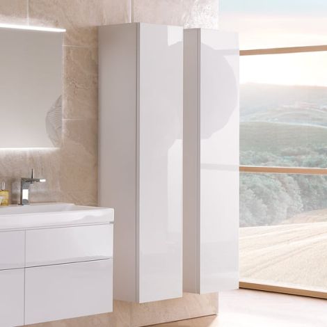 - GEBERIT Xeno2 Szafka boczna wysoka 36x170 cm, biały połysk 500503011 - 500.503.01.1 - Łazienki Szydłowski