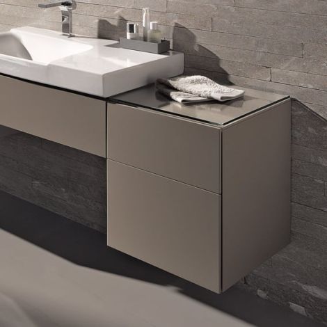 - GEBERIT Xeno2 Szafka boczna 45 x 51 x 46,2 cm, ciepły szary mat 500504001 - 500.504.00.1 - Łazienki Szydłowski