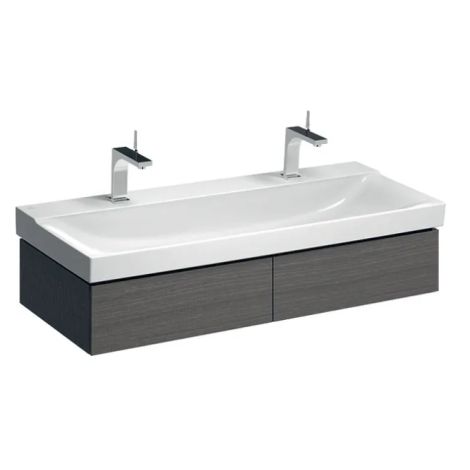  - GEBERIT Xeno2 Szafka pod umywalkę 120 cm, 2 szuflady, szary mat płótno 500517431 - 500.517.43.1 - Łazienki Szydłowski