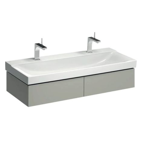  - GEBERIT Xeno2 Szafka pod umywalkę 120 x 46,2 cm, 2 szuflady, ciepły szary mat 500517001 - 500.517.00.1 - Łazienki Szydłowski
